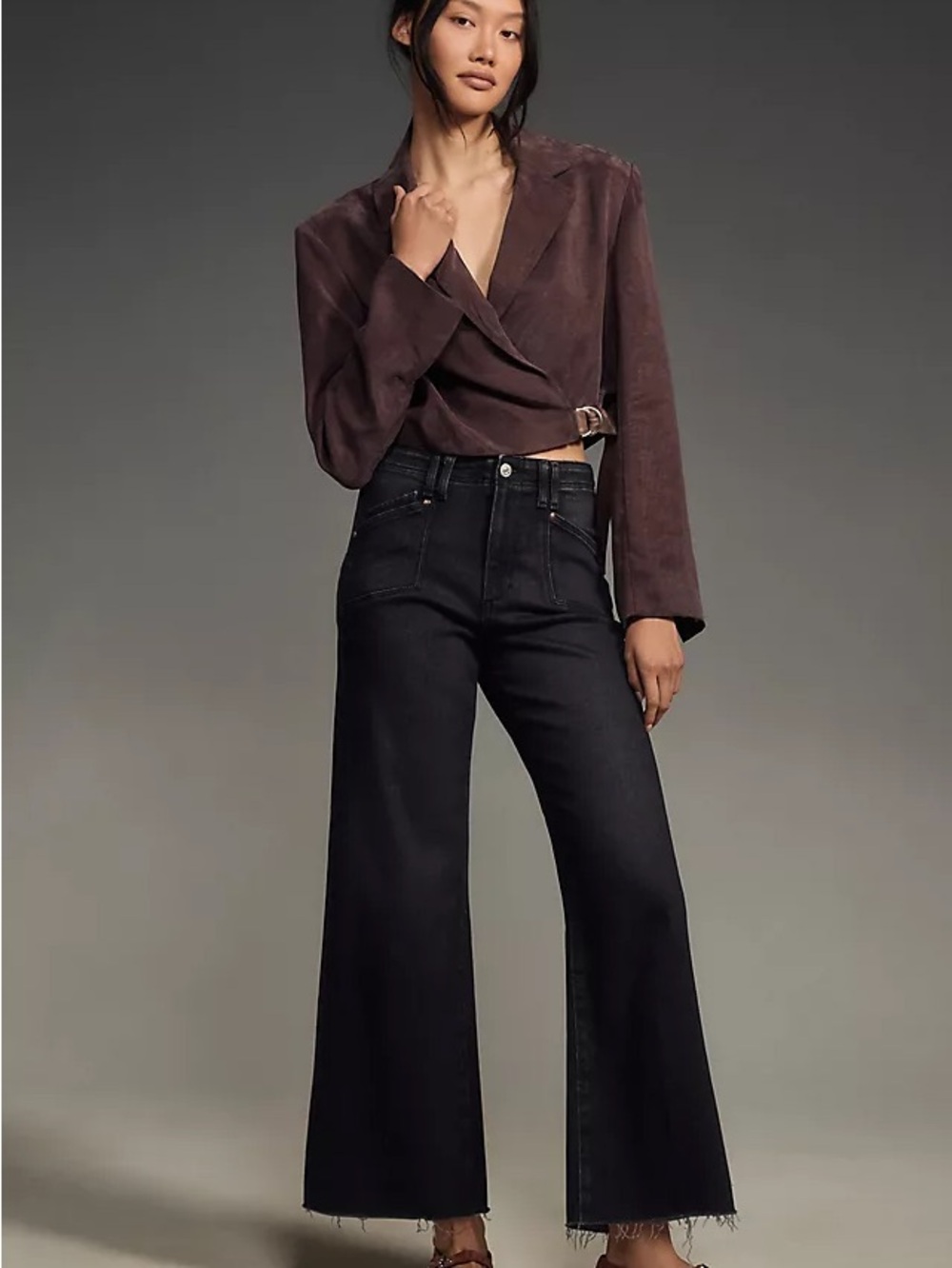 PAIGE ANESSA HIGH-RISE CROP WIDE-LEG JEANS